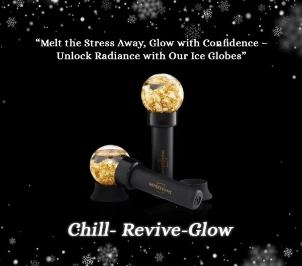 24K Gold Chill Therapy Ice Globes for face